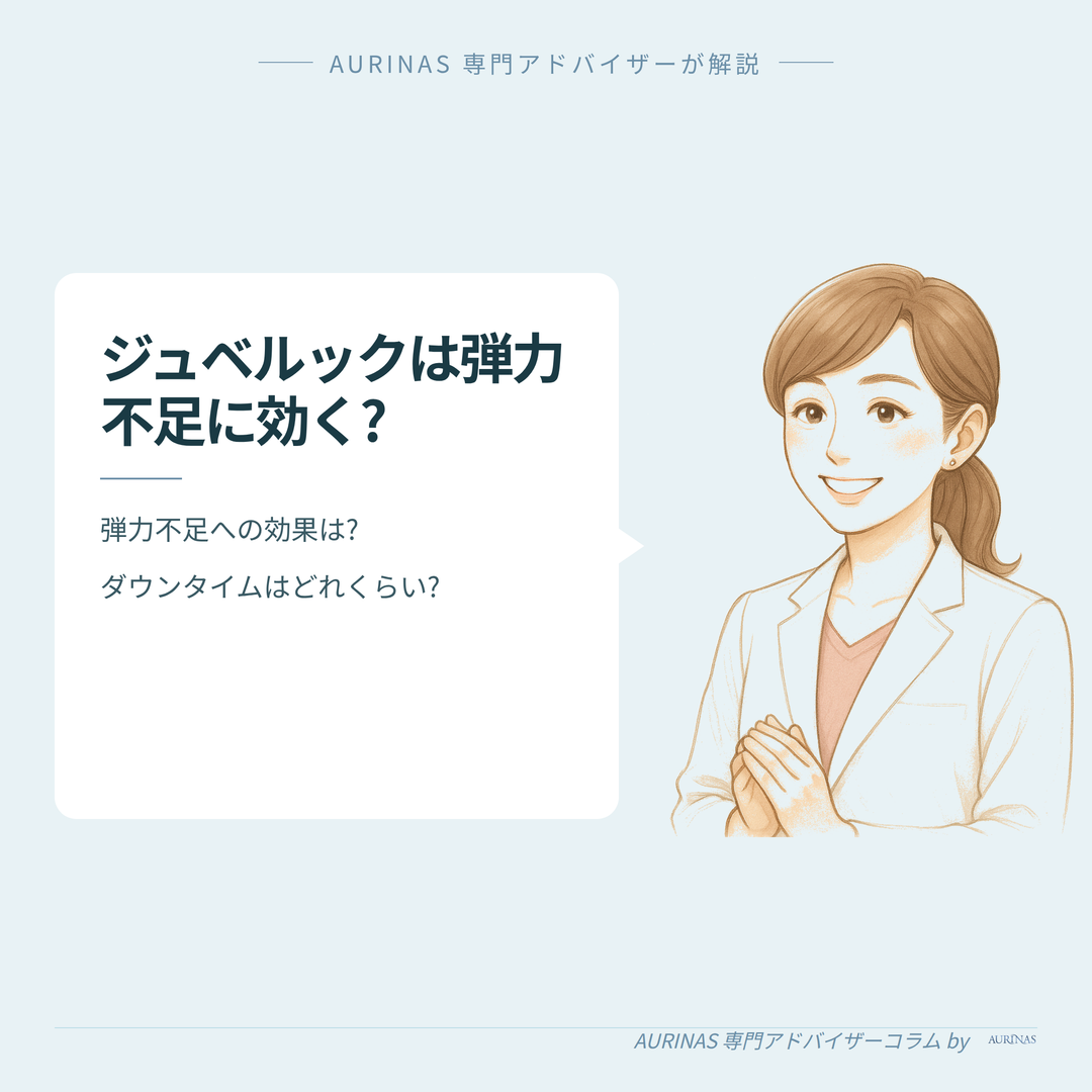 【弾力不足にジュベルック（Juvelook）は効く?】経過・ダウンタイムと効果の目安 のイメージ画像