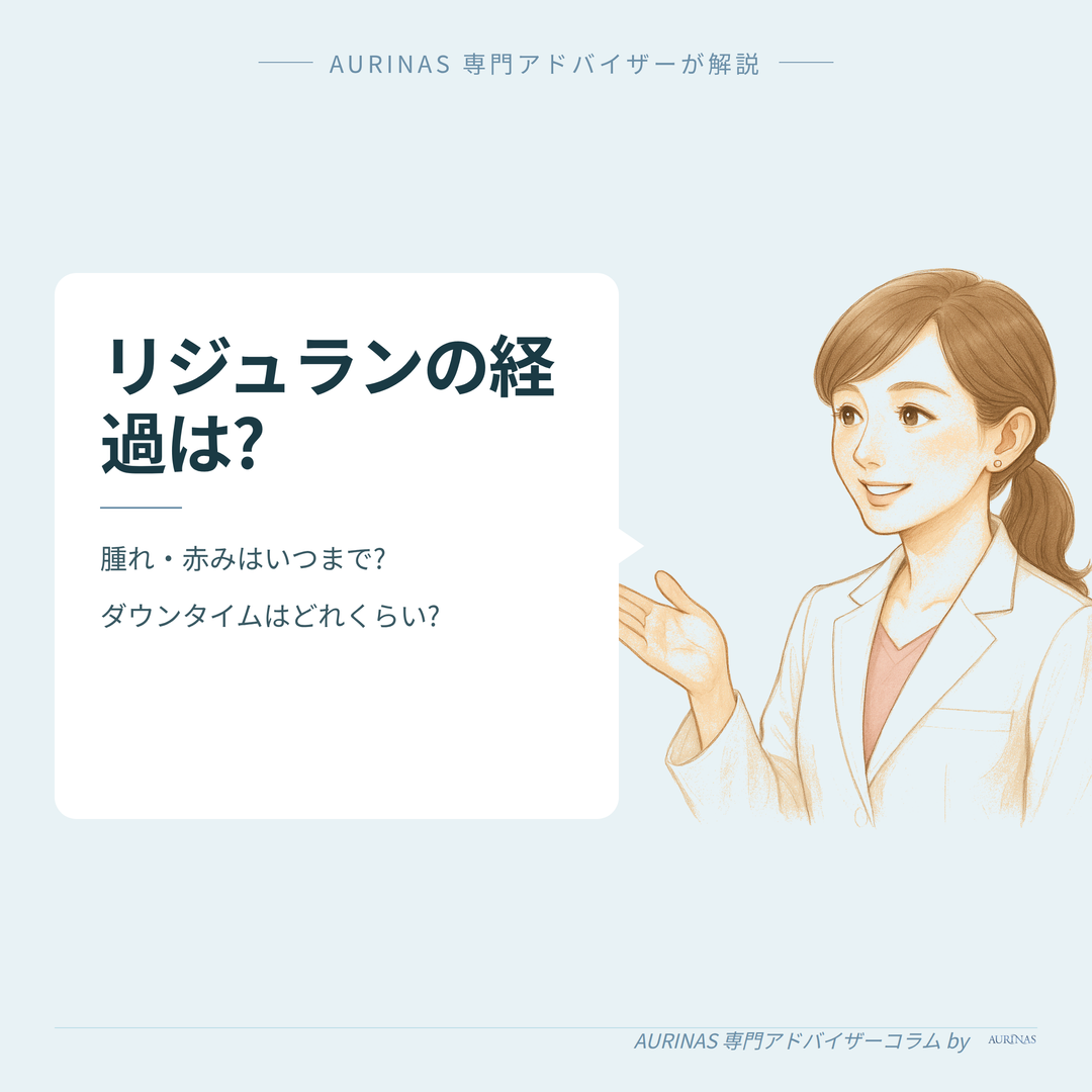 リジュランの経過：膨疹・赤みはいつまで？メイク再開の目安を解説 のイメージ画像